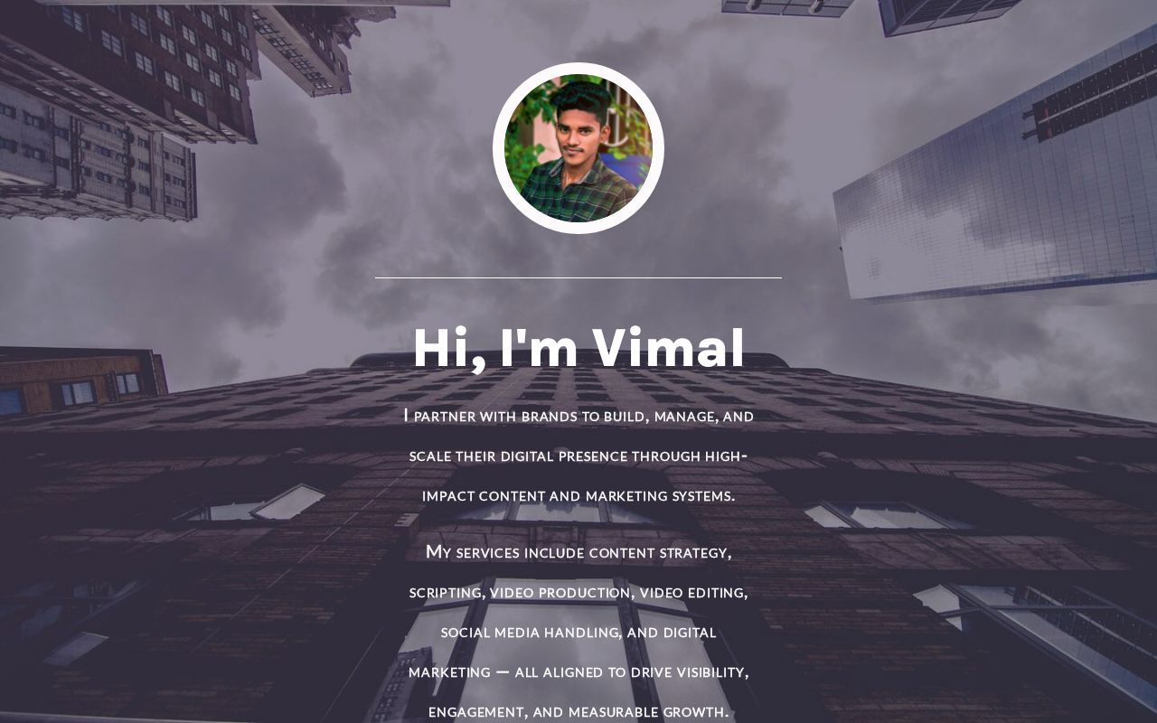 Carrd profile picture for @vimalraj